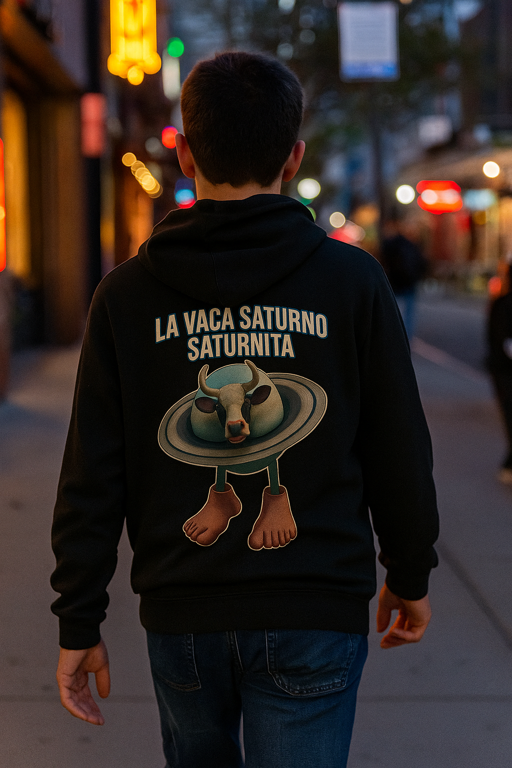 Youth Hoodie “LA VACA SATURNO SATURNITA”