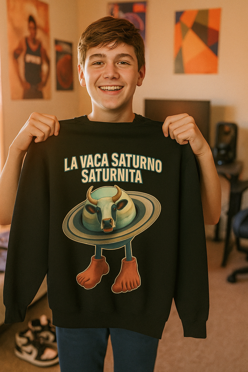 Youth Hoodie “LA VACA SATURNO SATURNITA”