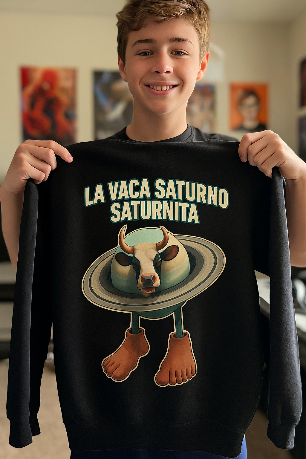 Youth Hoodie “LA VACA SATURNO SATURNITA”