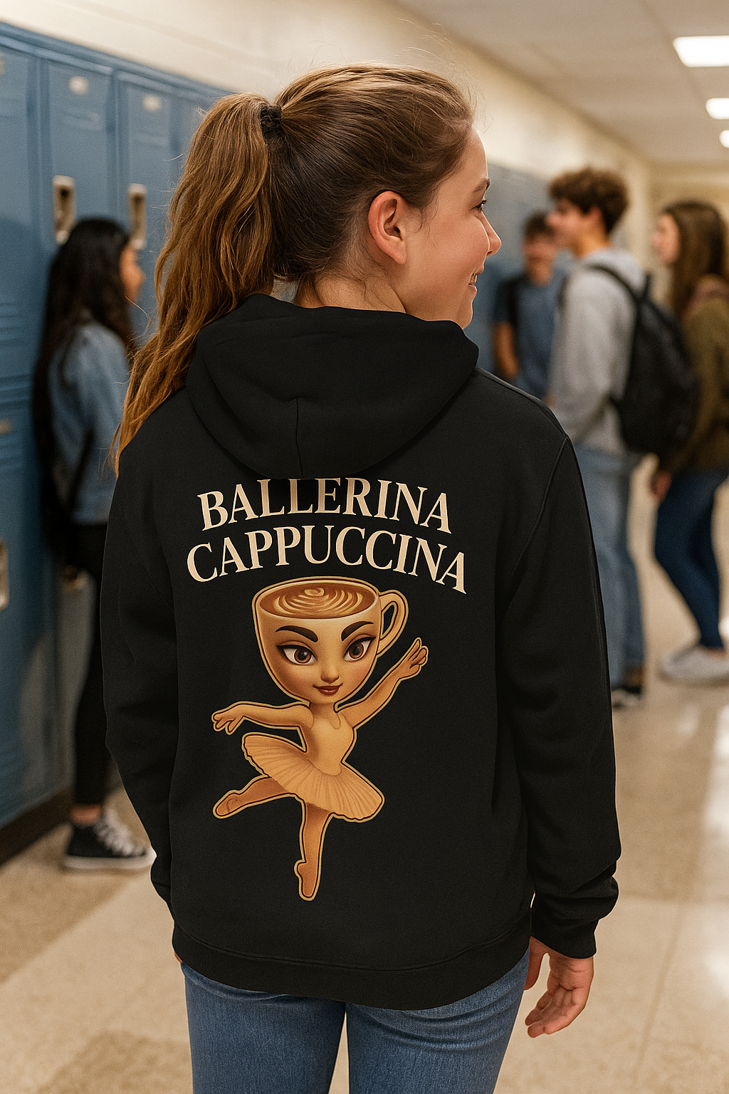 Youth Hoodie “BALLERINA CAPPUCCINA”
