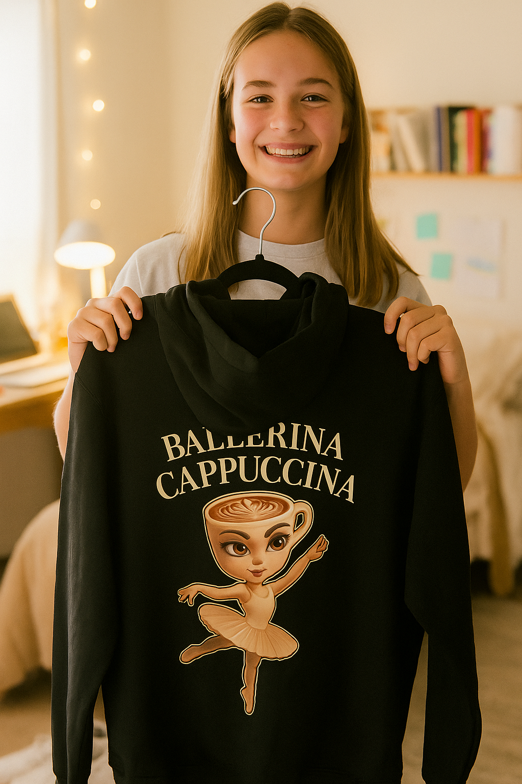 Youth Hoodie “BALLERINA CAPPUCCINA”