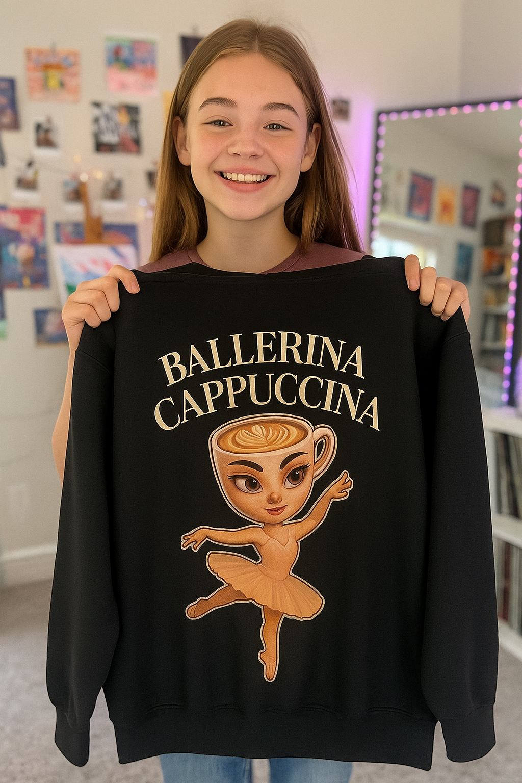 Youth Hoodie “BALLERINA CAPPUCCINA”
