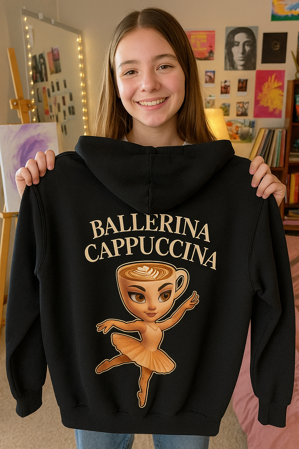 Youth Hoodie “BALLERINA CAPPUCCINA”