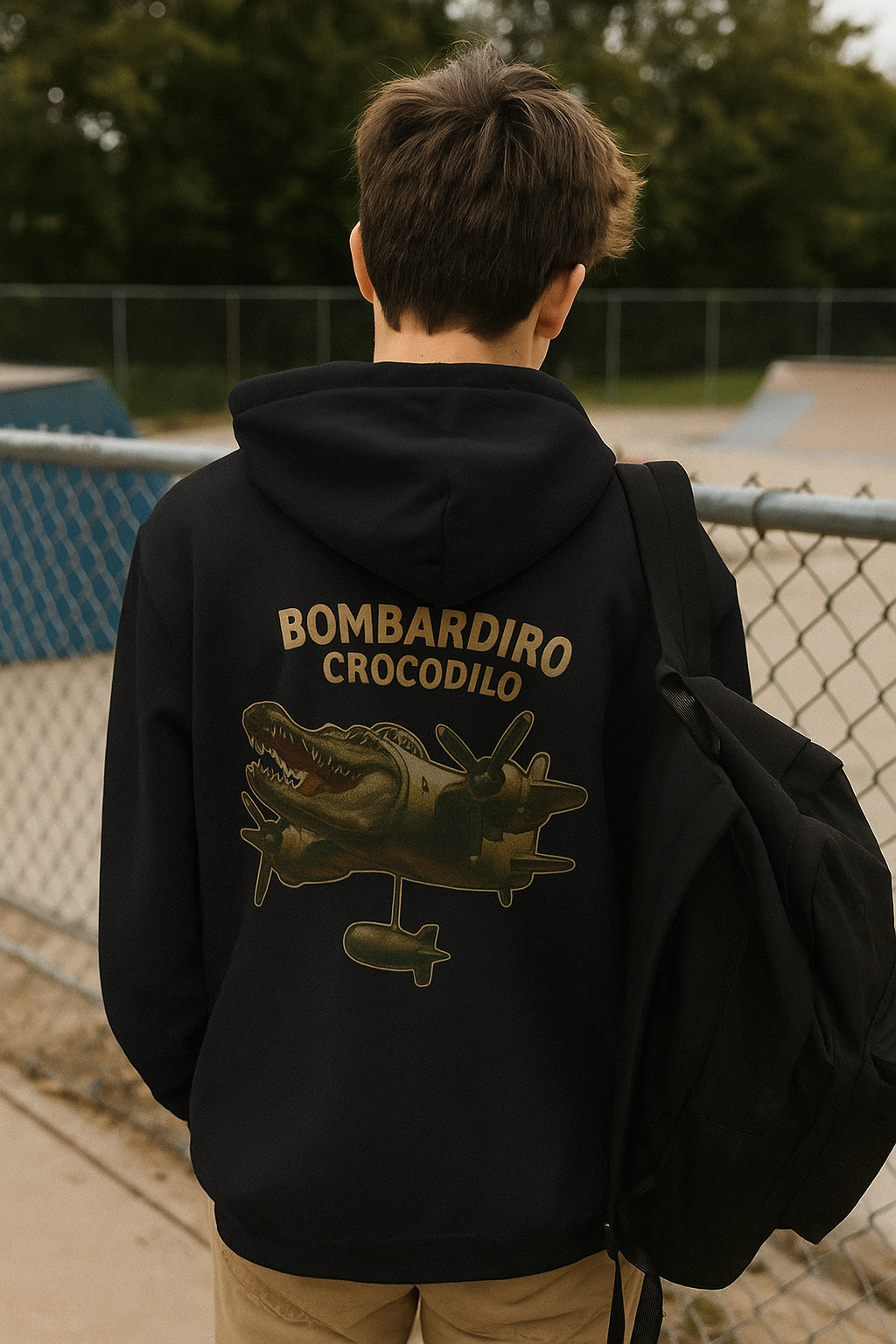 Youth Hoodie “BOMBARDIRO CROCODILO”