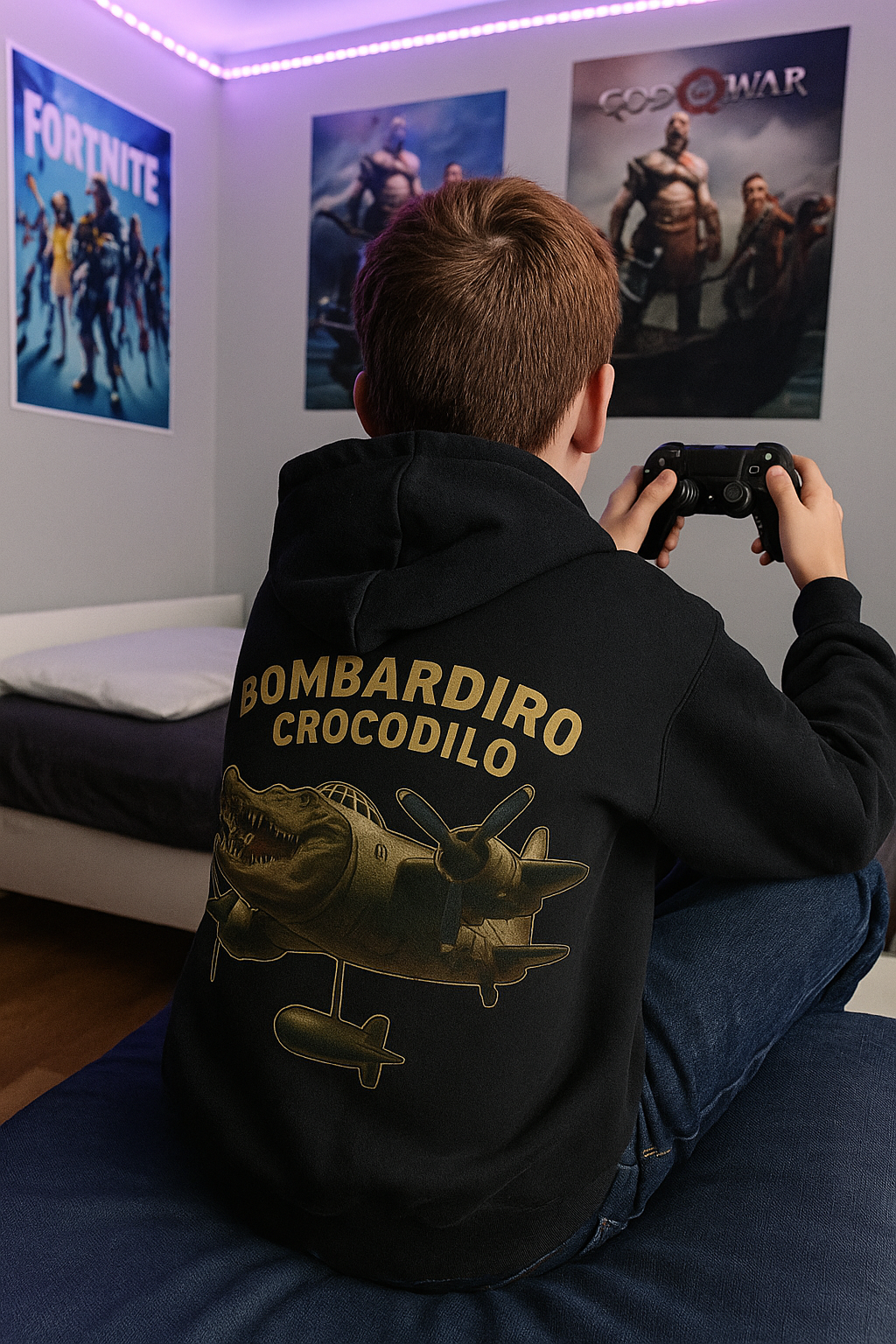 Youth Hoodie “BOMBARDIRO CROCODILO”