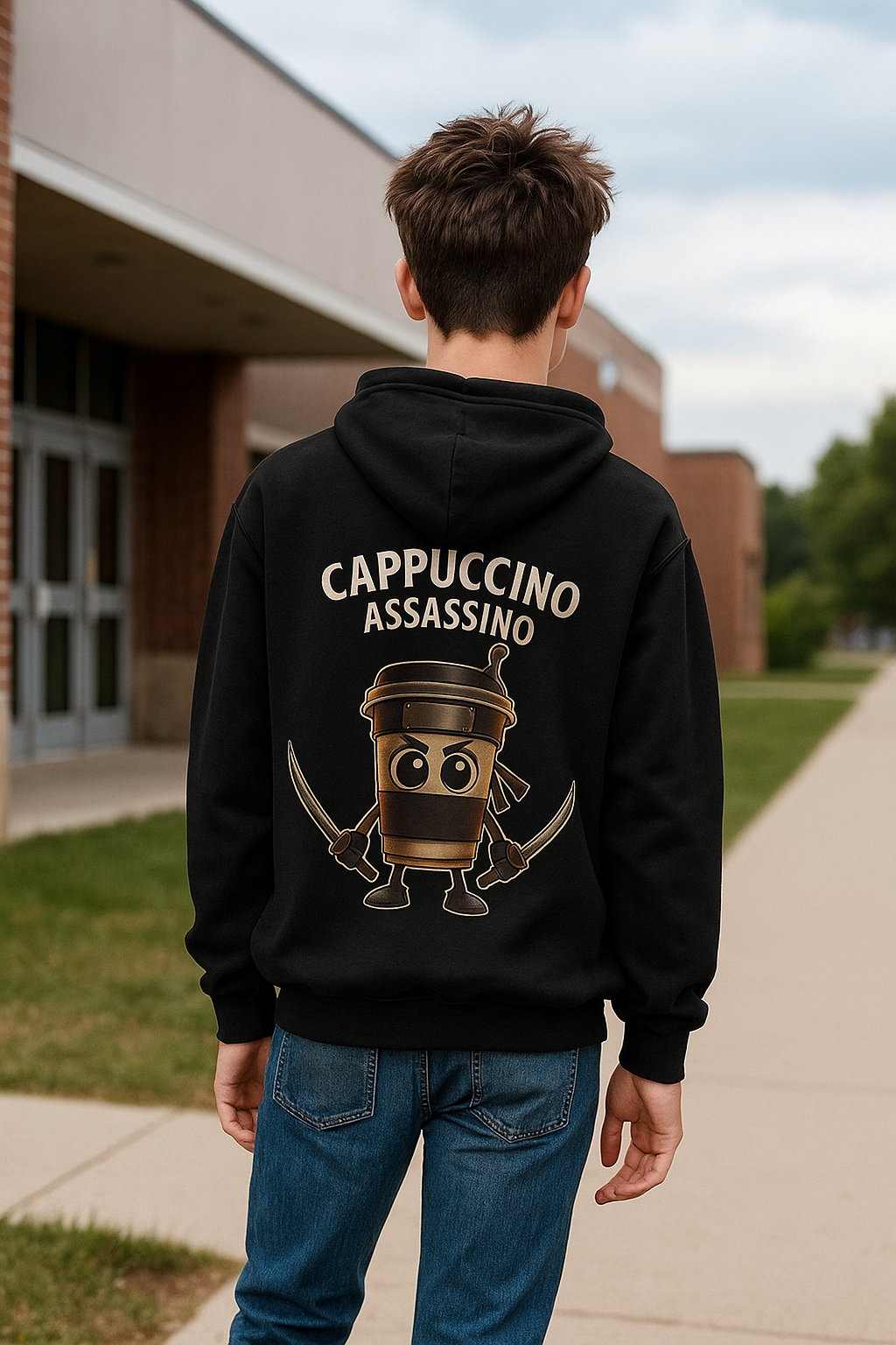 Youth Hoodie “CAPPUCCINO ASSASSINO”