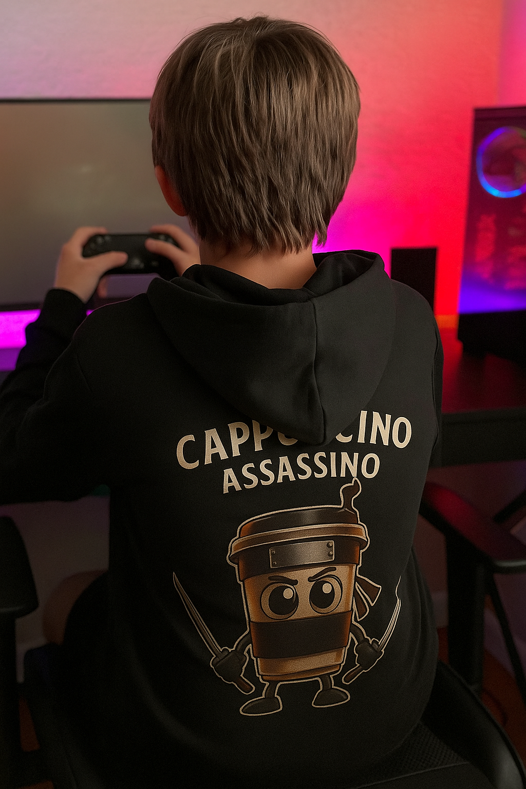 Youth Hoodie “CAPPUCCINO ASSASSINO”