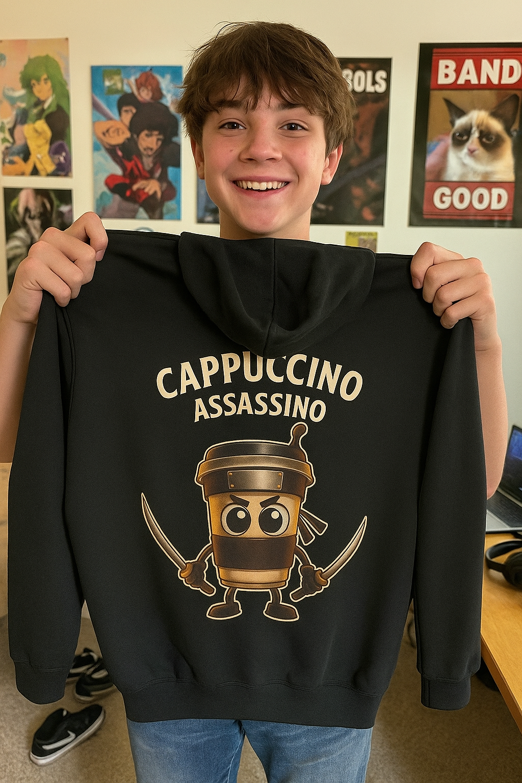 Youth Hoodie “CAPPUCCINO ASSASSINO”
