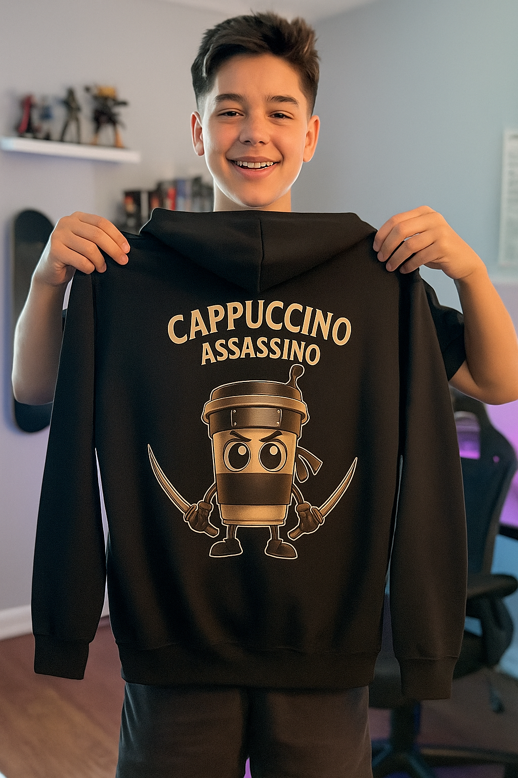 Youth Hoodie “CAPPUCCINO ASSASSINO”