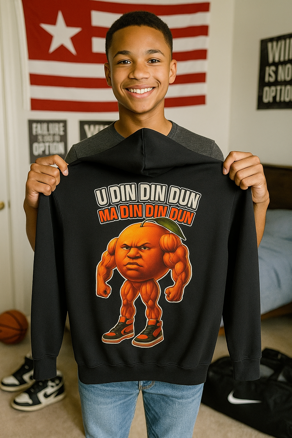 Youth Hoodie “U DIN DIN DUN MA DIN DIN DUN”