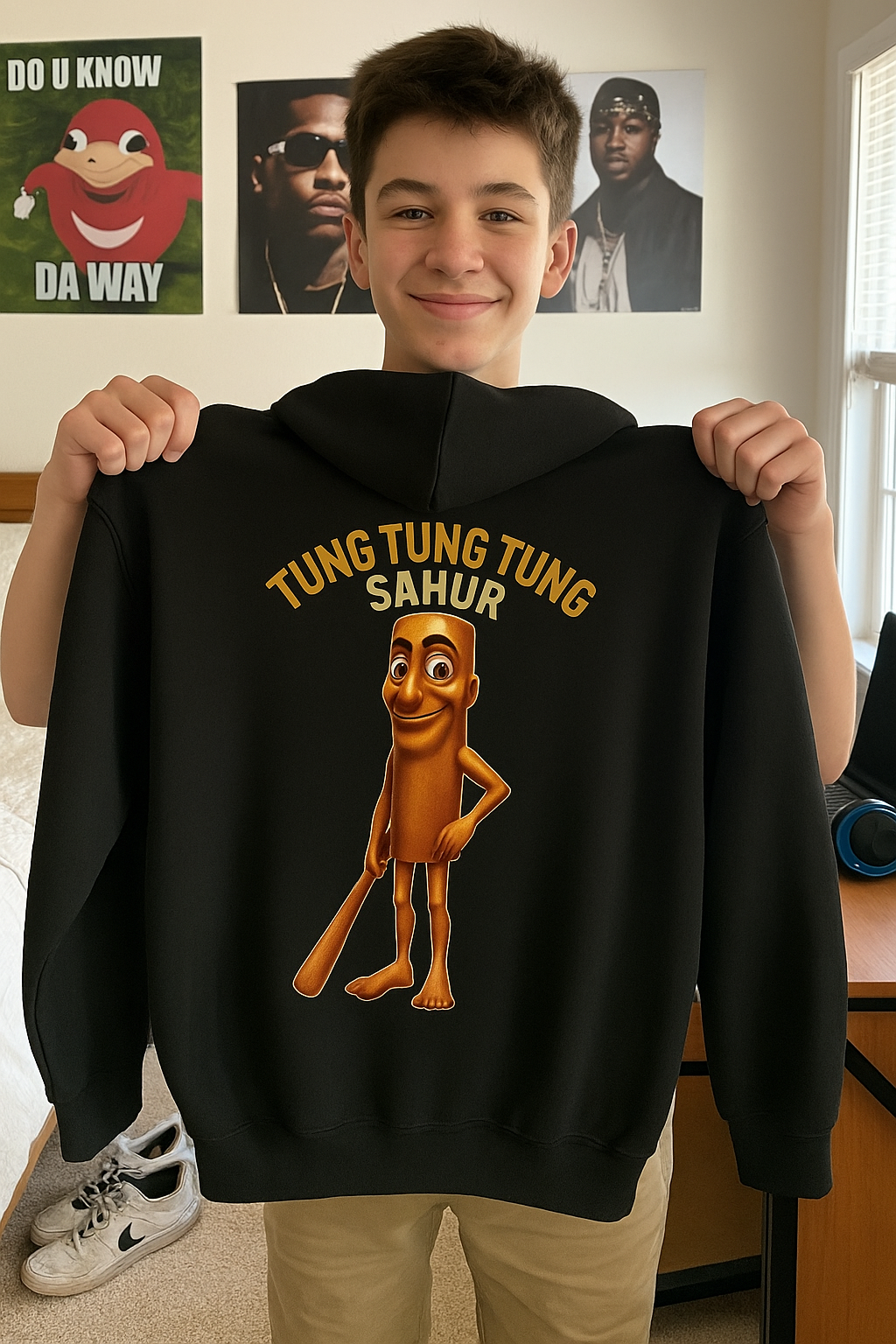 Youth Hoodie “TUNG TUNG TUNG TUNG SAHUR”