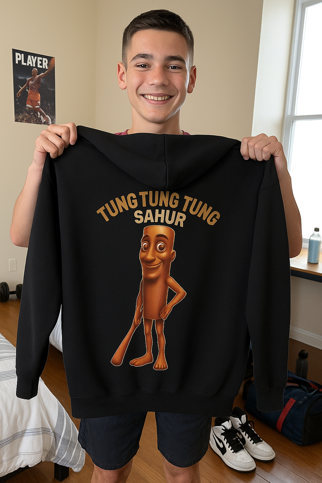 Youth Hoodie “TUNG TUNG TUNG TUNG SAHUR”