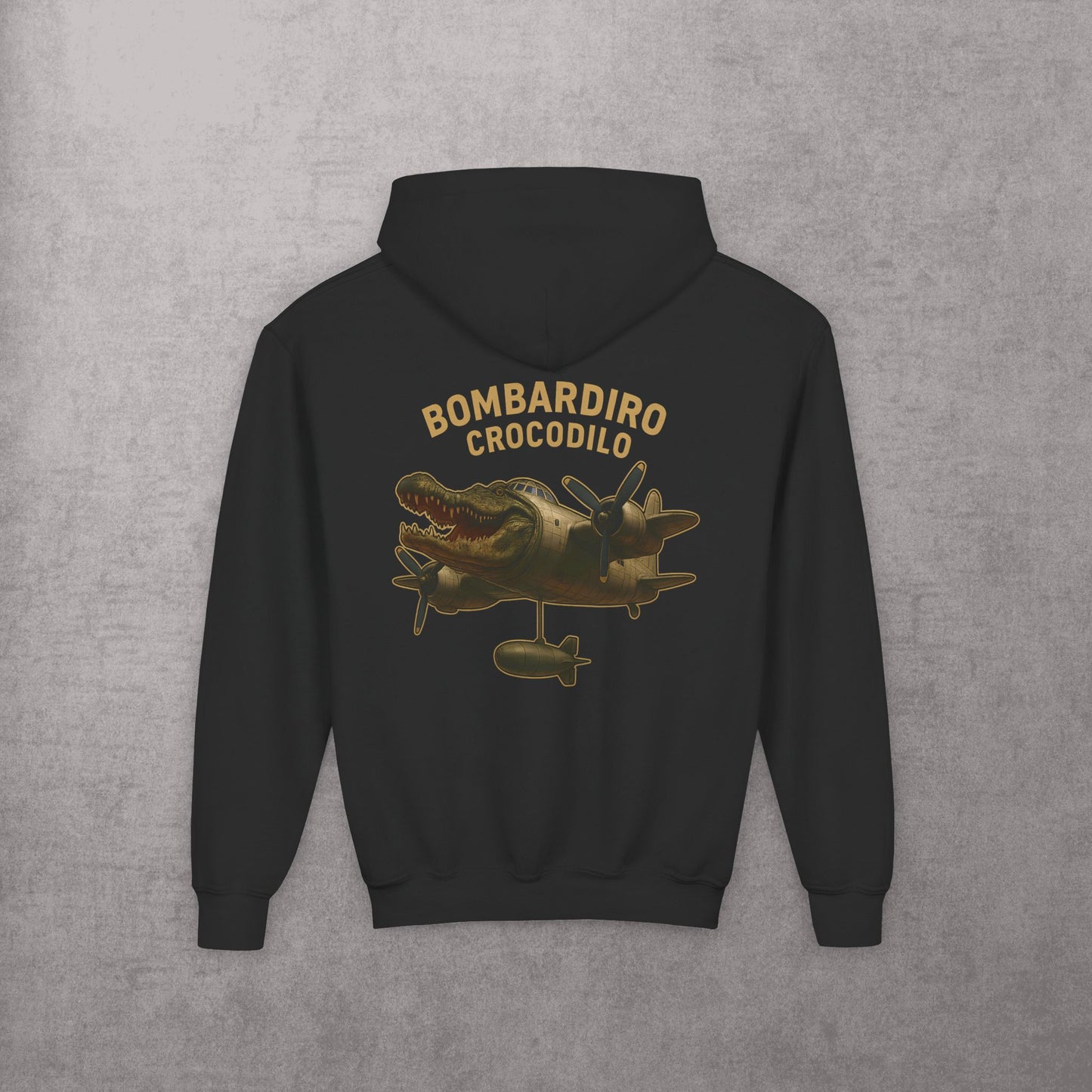 Youth Hoodie “BOMBARDIRO CROCODILO”