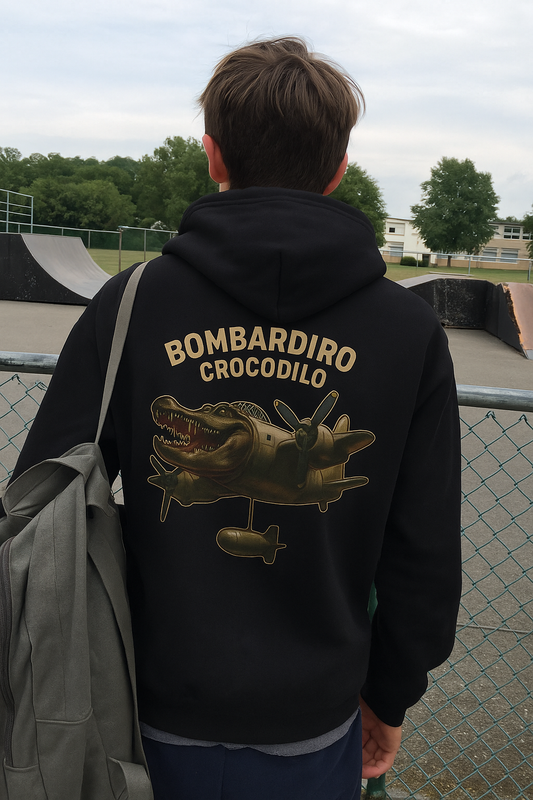 Youth Hoodie “BOMBARDIRO CROCODILO”