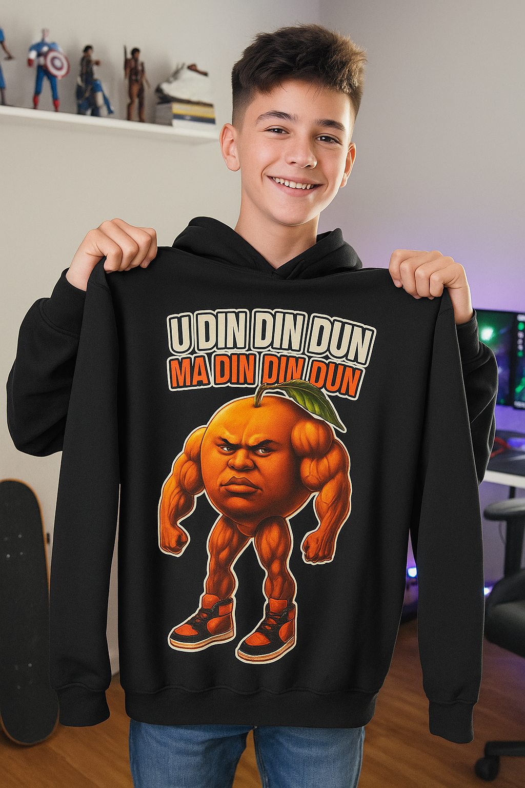 Youth Hoodie “U DIN DIN DUN MA DIN DIN DUN”